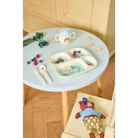 Set vaisselle bébé | Blue ABC - Rice
