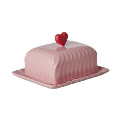 Beurrier céramique | Rose - Rice