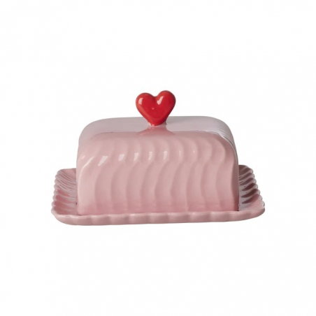 Beurrier céramique | Rose - Rice