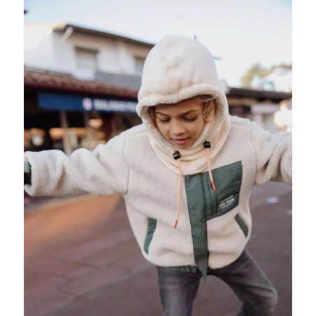 Cagoule enfant Warmy | Cream - Hello Hossy