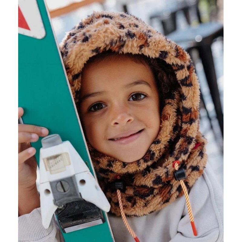 Cagoule enfant Warmy | Léopard