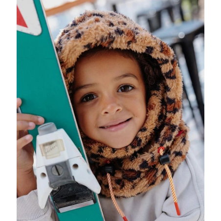 Cagoule enfant Warmy | Léopard - Hello Hossy