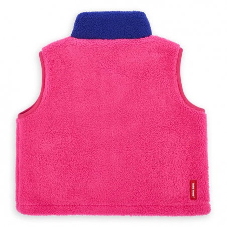Veste Polaire sans manches enfant | Fushsia - Hello Hossy