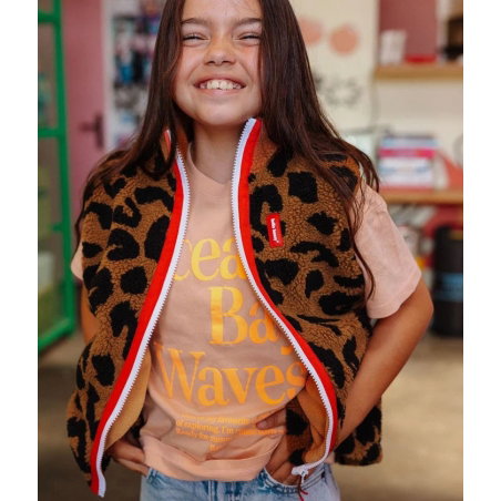 Veste Polaire sans manches enfant | Léopard - Hello Hossy