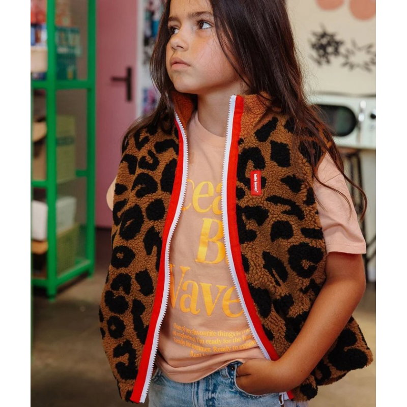 Veste Polaire sans manches enfant | Léopard