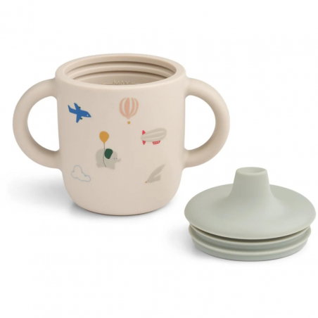 Tasse à bec silicone | Flying sandy - Liewood