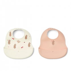 Lot de 2 bavoirs silicone | Wild child