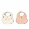 Lot de 2 bavoirs silicone | Wild child