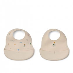 Lot de 2 bavoirs silicone | Flying