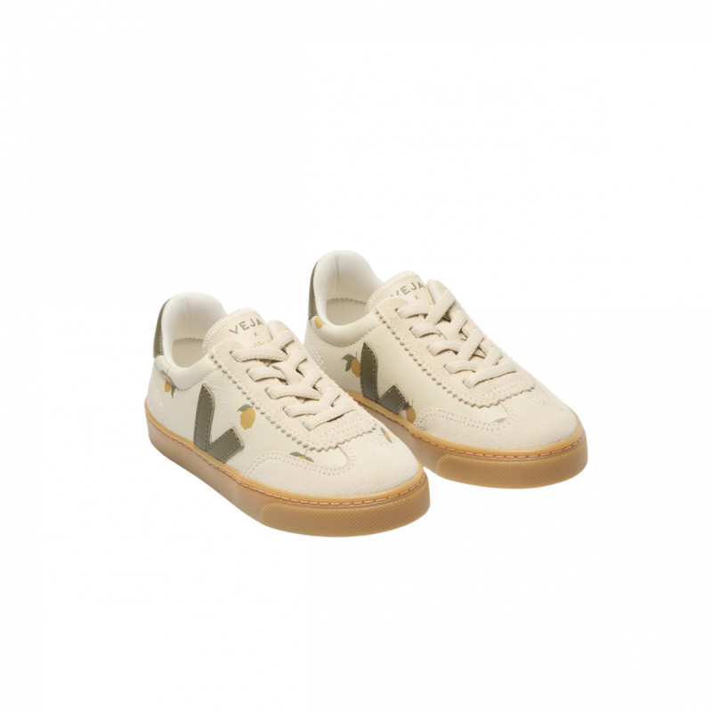 Basket enfant Volley leather | Lemon Argile