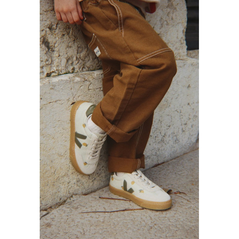 Basket enfant Volley leather | Lemon Argile