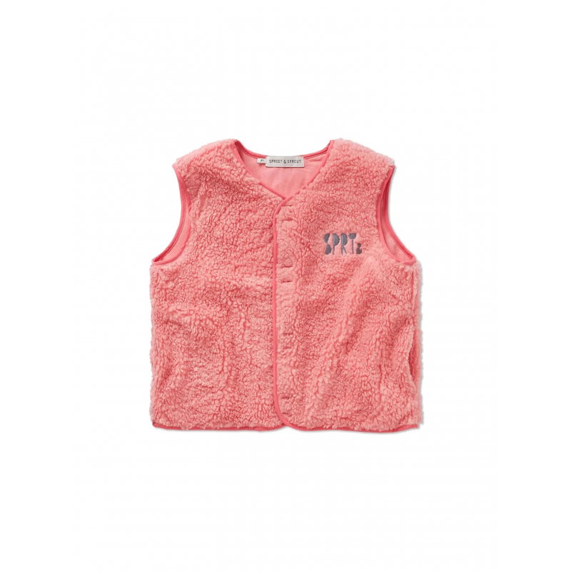 Gilet Teddy | Rose