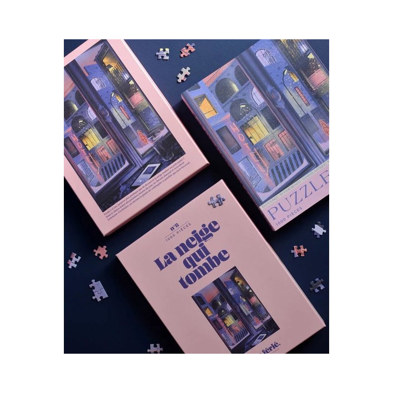 Puzzle 1000 pièces | La neige qui tombe