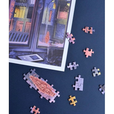 Puzzle 1000 pièces | La neige qui tombe - jour férié.