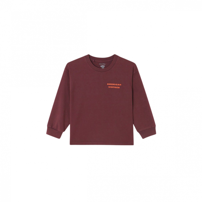 T-shirt enfant Fizvalley  | Aubergine vintage