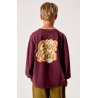 T-shirt enfant Fizvalley  | Aubergine vintage