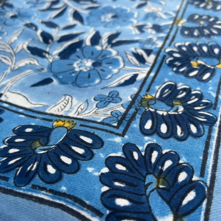 Foulard Paon 100 x 100 | Arctique - Little cecile