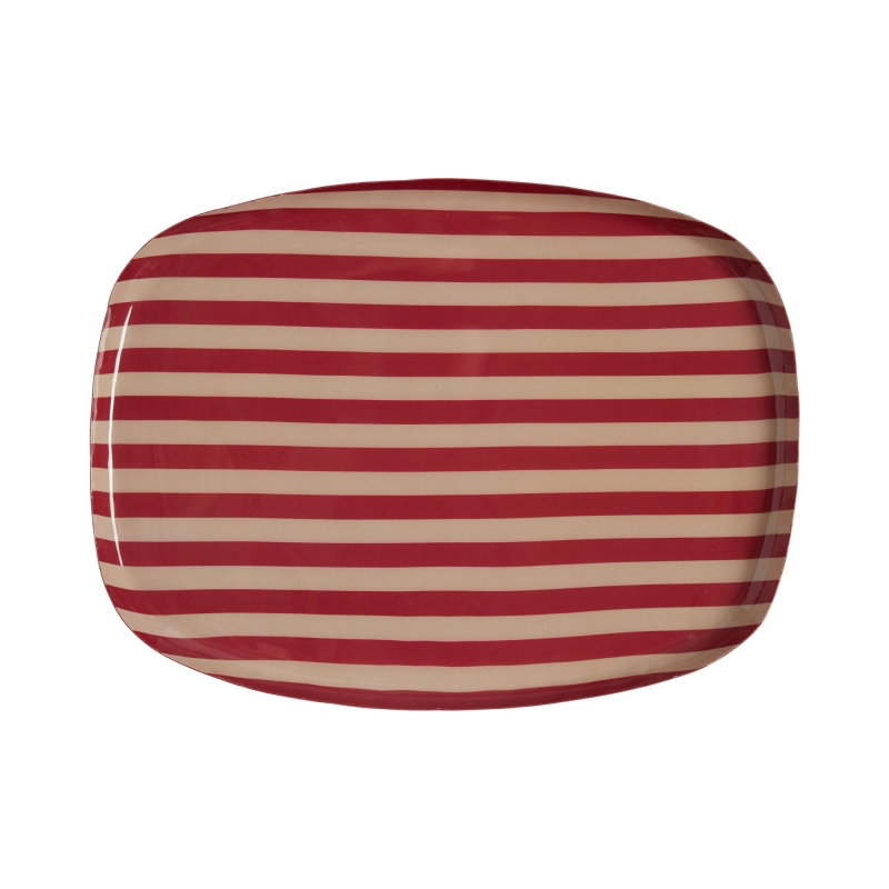 Plateau Coffee 30 cm | Rayures Bordeaux (copie)