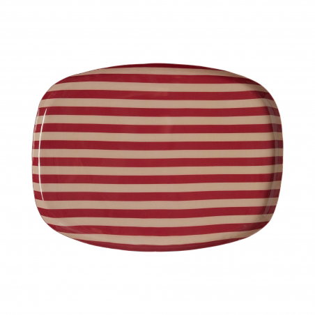 Plateau Coffee 30 cm | Rayures Bordeaux (copie)
