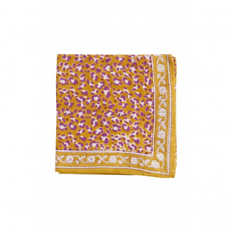 Foulard Indien | Leopard Absynthe - Bonheur du jour