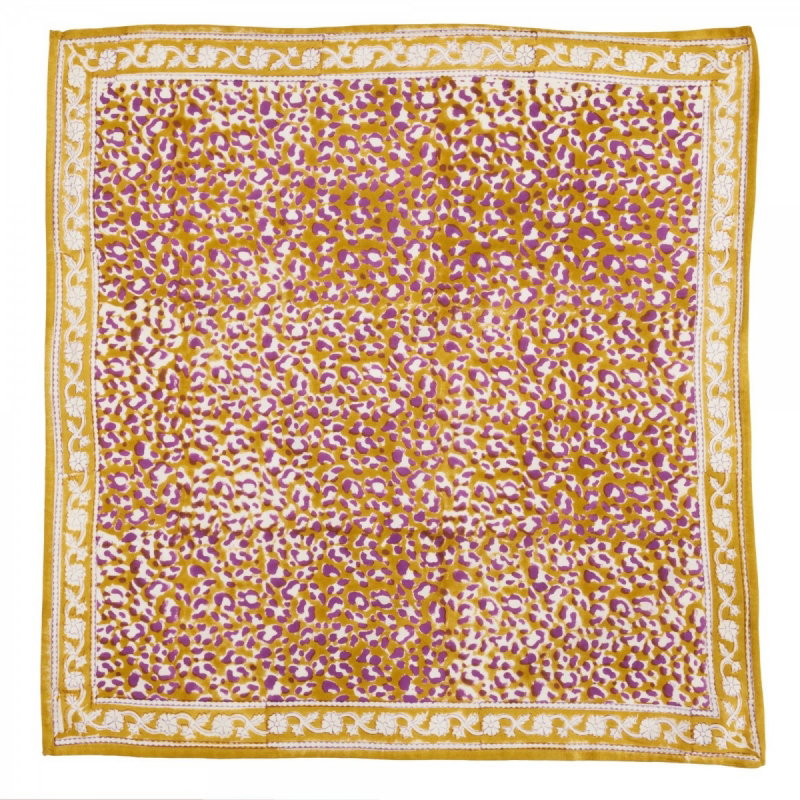 Foulard Indien | Leopard Absynthe