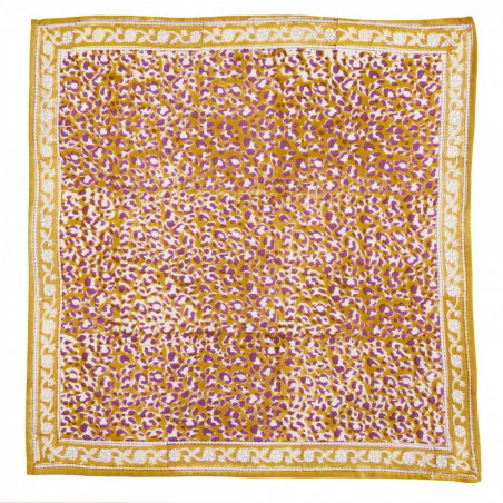 Foulard Indien | Leopard Absynthe - Bonheur du jour