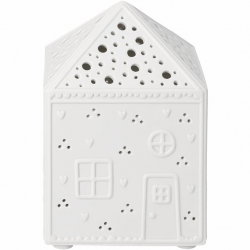 Maison de pain d'épice Led en porcelaine