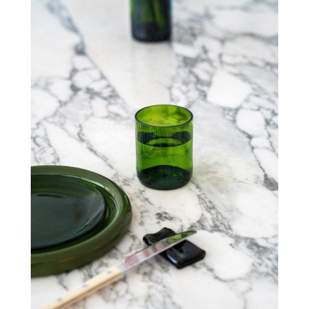 Lot de 2 verres short drink | Vert - QDB EDITIONS