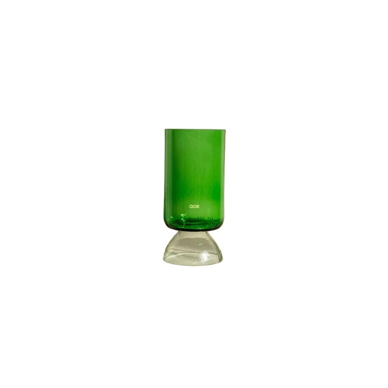 Lot de 2 verres à pied | Vert et blanc