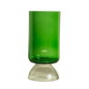 Lot de 2 verres à pied | Vert et blanc