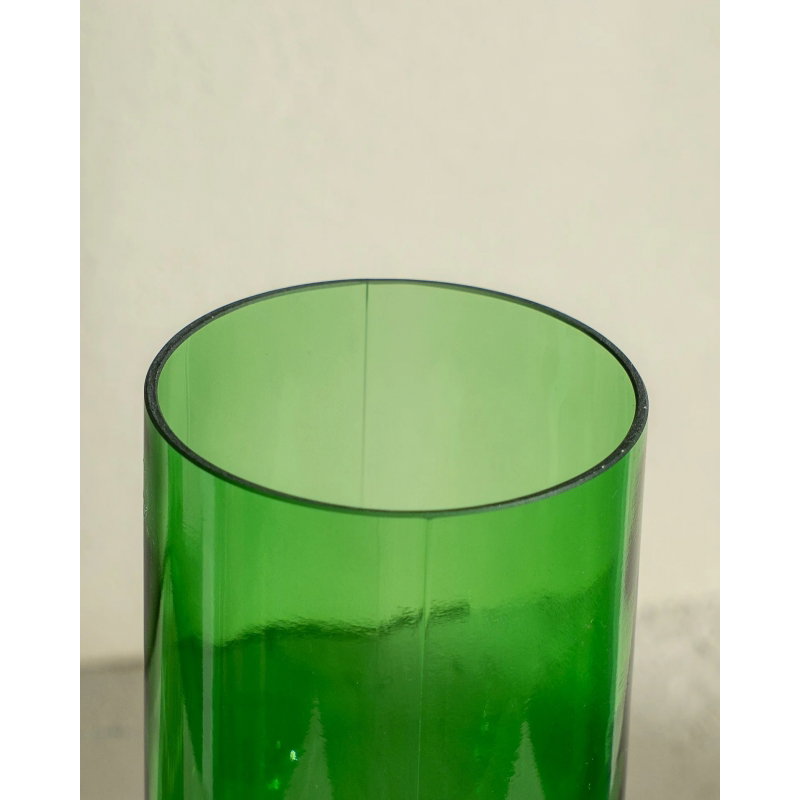 Lot de 2 verres à pied | Vert et blanc