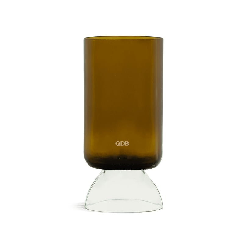 Lot de 2 verres à pied | Cannelle et blanc