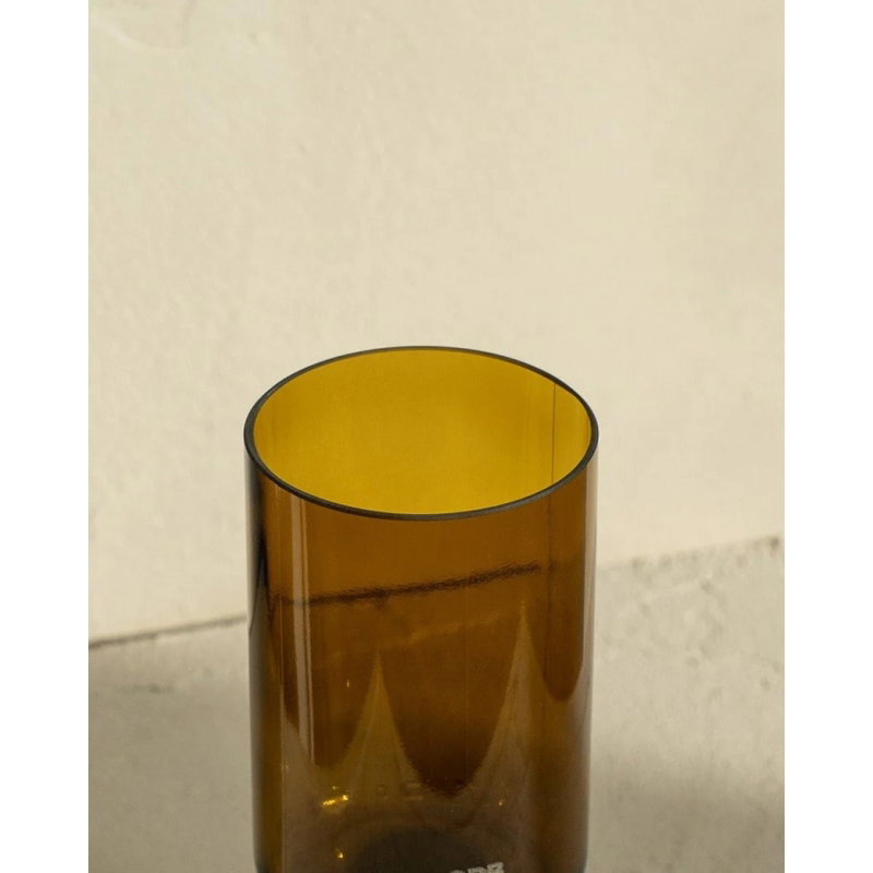 Lot de 2 verres à pied | Cannelle et blanc
