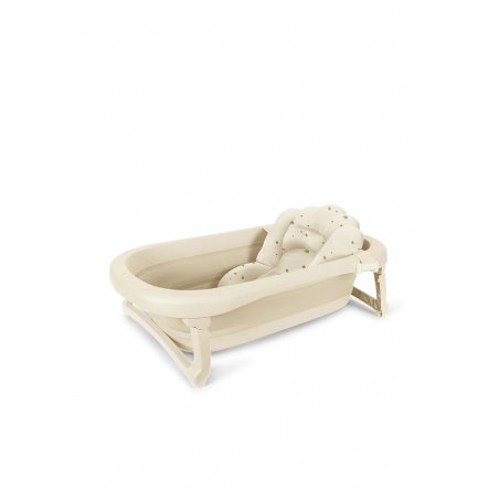 Baignoire pliante avec coussin | Crème - Konges Slojd