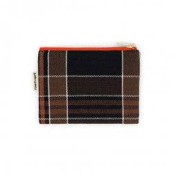 Porte monnaie | Black tartan - Rose in April