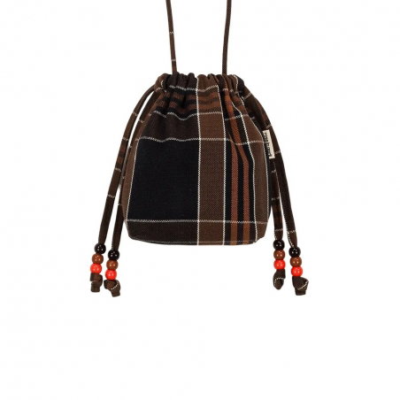 Mini sac Billie | Black tartan - Rose in April