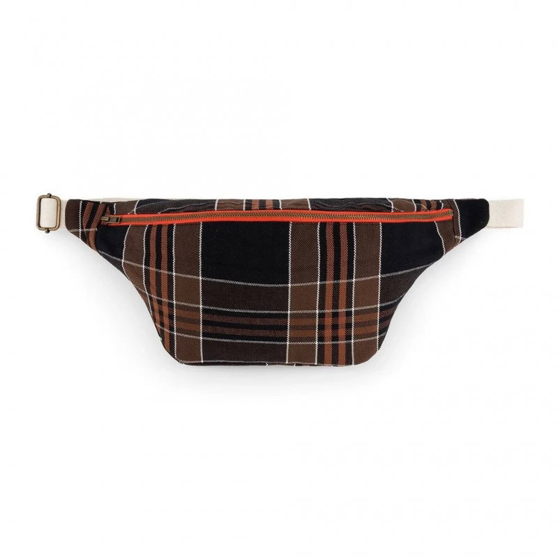 Sac banane | Black tartan