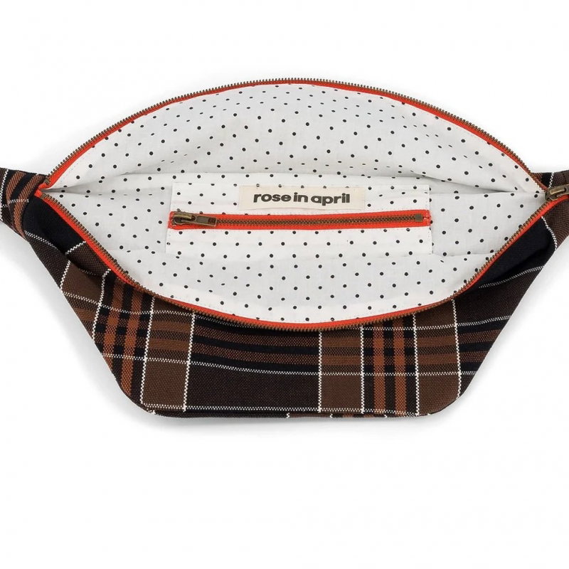 Sac banane | Black tartan
