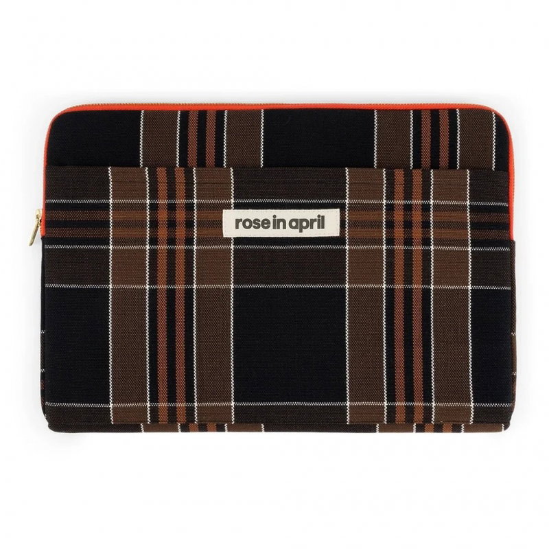 Pochette PC Octave | Black tartan