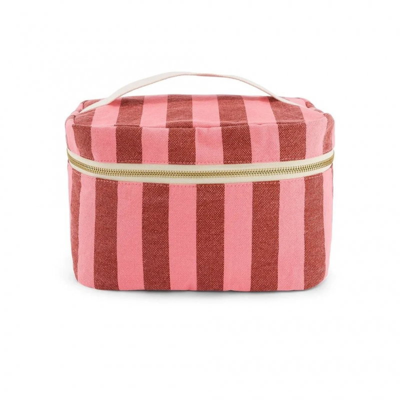 Vanity Oona | Rayures brique/rose