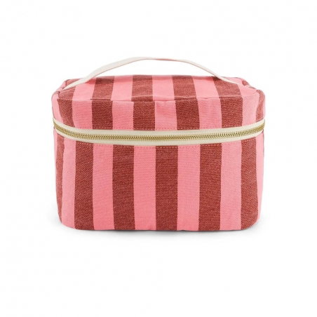Vanity Oona | Rayures brique/rose - Rose in April