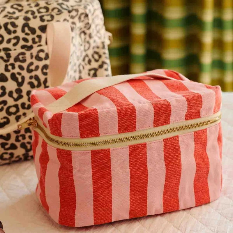 Vanity Oona | Rayures candy pink/rouge