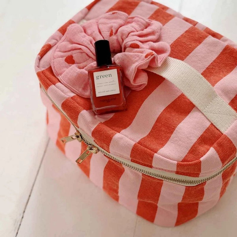 Vanity Oona | Rayures candy pink/rouge
