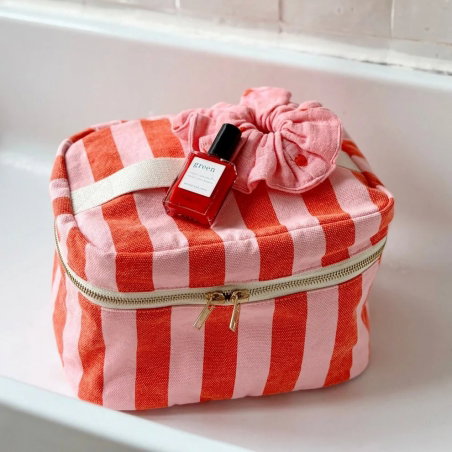 Vanity Oona | Rayures candy pink/rouge - Rose in April