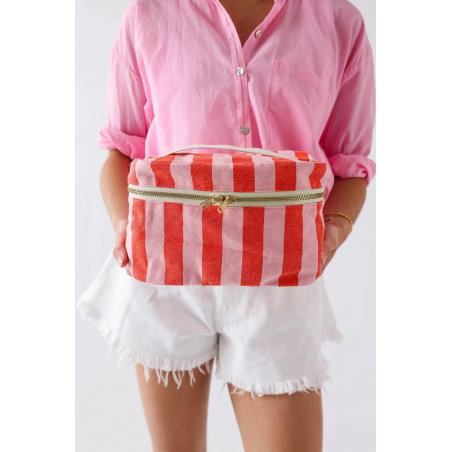 Vanity Oona | Rayures candy pink/rouge - Rose in April