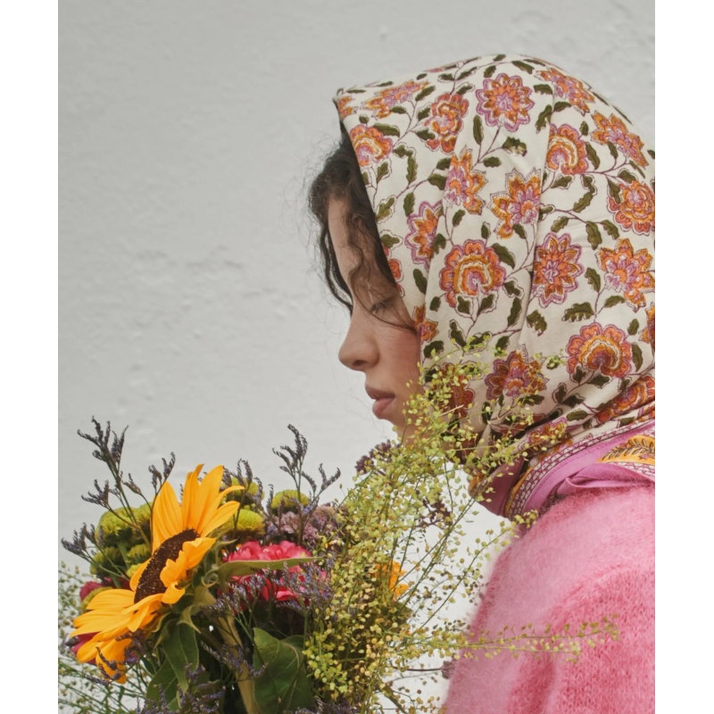 Foulard Grand format | Berry Pink