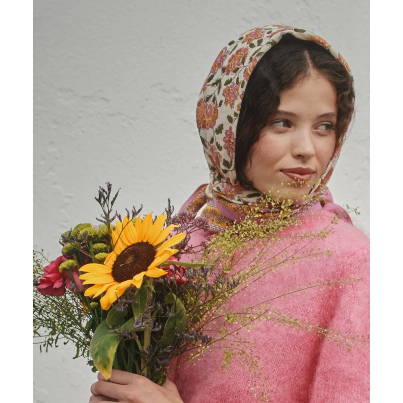 Foulard Grand format | Berry Pink