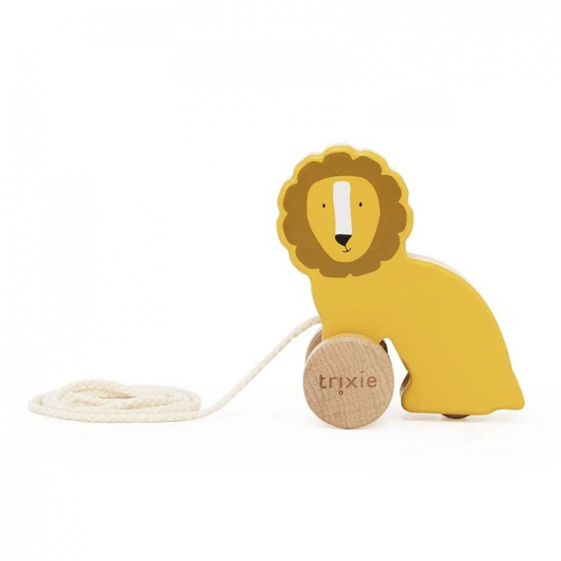 Petit jouet à tirer en bois | Mr. Lion