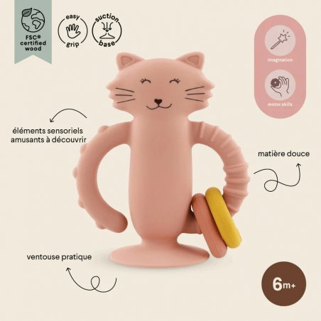 Jouet sensoriel en silicone avec ventouse | Mrs. Cat - Trixie