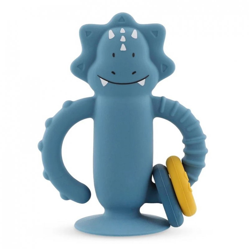 Jouet sensoriel en silicone avec ventouse | Mr. Triceratops